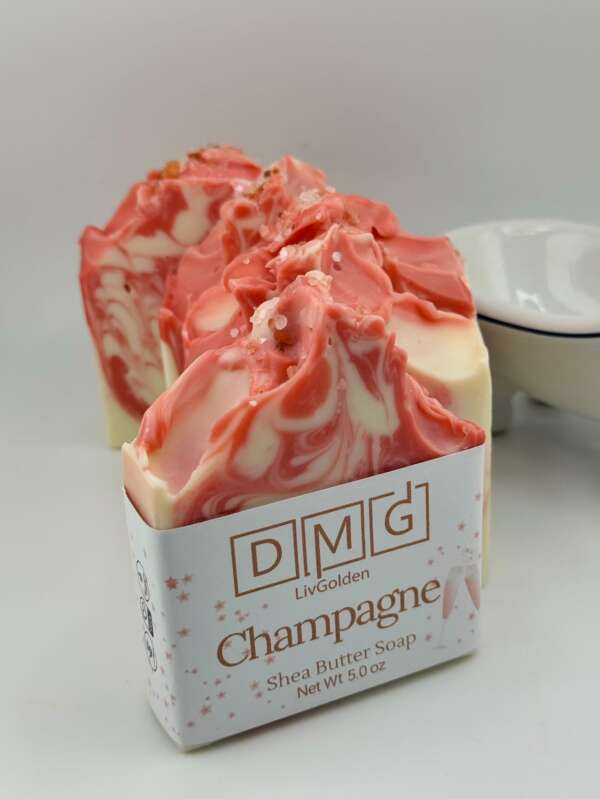 New! Glamorous, Champagne Handcrafted Soap.